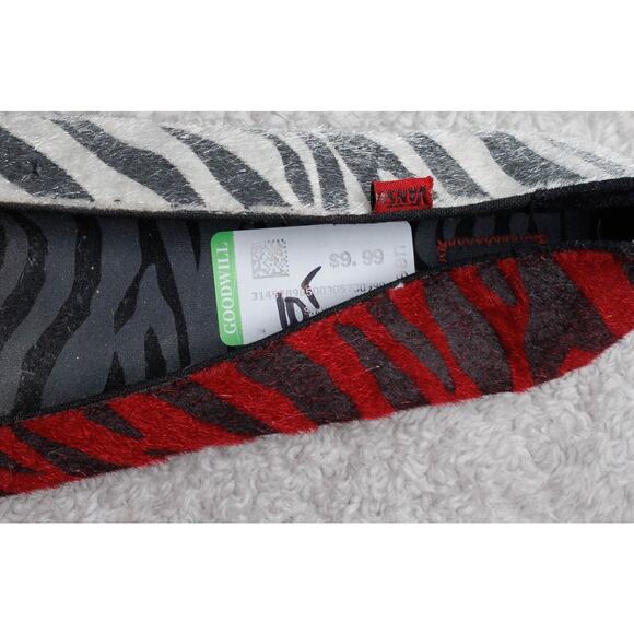 Vans Caliente Zebra Print Slip on Red Black White Sneakers Ballet Womens 10.5 - Picture 15 of 16